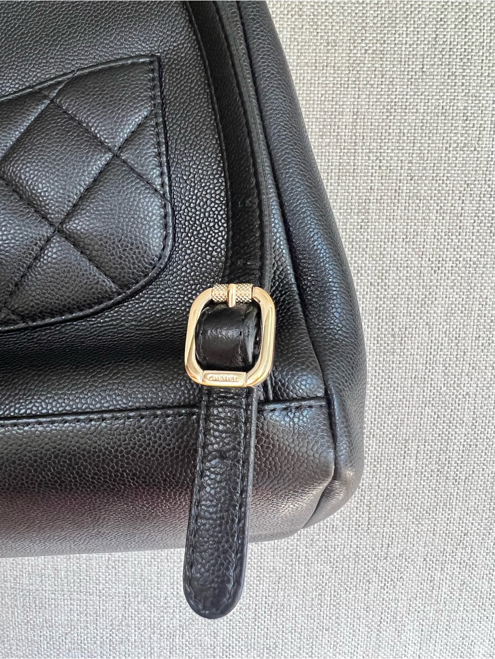 CHANEL Caviar Quilted Business Affinity Backpack Black with Receipt - Picture 10 of 16